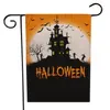 Halloween-Leinen-Yard-Gartenflagge Trick Treat Ghost Happy Garden-Dekorationsflaggen für doppelseitige dekorative Yards im 9-Stil ZZF8789