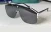 Gold Schwarz Pilot Große Maske Sonnenbrille für Männer Frauen Grau Sonnenbrillen 0291 Mode Sonnenbrille UV400 Brillen mit Box