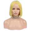 Women's Transparent Lace Hair Wigs Yellow Color Lace Front wig