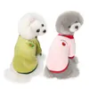 Fashion Warm Fleece Pet Clothes Dog Apparel Cute Fruit Embroidery Coat Small Medium Dogs Cat Shirt Jacket Teddy French Bulldog Chihuahua Winter Outfit A145