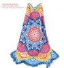 Tassel Cobertor Indiano Toalla Mandala Tapestry Toalha de Praia Toalha Sunblock Redondo Biquíni Cobertura Cobertor Lotus Bohemian Yoga Mat 150cm