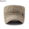 Casual Men039S Flat Top Hat Outdoor Sun Hats Old Washed Military Cap Simply Women039S Atlantis Cuba Wide Brim2634932