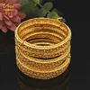 Aniid Dubai Gold Bangle Set Women's Indian Bracelets Custom Ethiopian Woman Accesoires African Nigerian Jewelry Body Best Friend Q0717