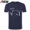 REM RUINS DE SUMOR PARA Homens Engraçado Camiseta Homens Geek Mathematics Joke Imprimir T-shirt Algodão Manga Curta Hip Hop Tees Plus Tamanho 210409