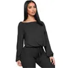 Womens Two Piece Pants Sets Fashion Trend Long Sleeve Round Neck Drawstring Trousers Casual Tracksuits Designer Female Loose 2Pcs Suits