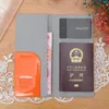 50pcs Card Holders PVC Multifunctional Open Long Passport Cover Mix Color