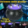 Dekoracja Cauldron Mist Madper Machine Machine Prop Kolor Zmiana Witch's Brew Pot do Halloween Holiday Bar Party Deco