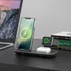 15W 3in1 Kablosuz Şarj Cihazları Pad Qi Standart Tutucu Hızlı Şarj Dock İstasyonu Telefon Şarj Cihazı 2748911 ile Apple iPhone kulaklık saati