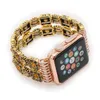 Cinturini per bracciale elasticizzato in agata naturale di lusso per Apple Watch Ultra 49mm Band 8 7 41mm 45mm 38mm 40mm 42/44mm Gioielli da donna Gem Beads Watchband iWatch Series 6 SE 5 3