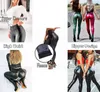 Hög midja dragkedja PU Leggings för kvinnor Svart SH Up Leggins Lady Sexy Booty Stretch Slim Sport Byxor Läder Legging Kvinna 211215