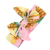 ins kids girls Bohemian fruit cotton Headband new good quality baby girl bow flower printed Turban Head Wrap bow Knot Soft