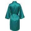 Sleepwear da donna Personalizzato Robe Robe Accappatoio in seta Donne Breve Satin Peignoir Womens Womens Treding Gown