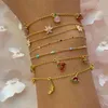 Canner Delicate Zirconia Fruit Armband met Druif Hangers 100% Real 925 Sterling Zilver 2021 Zomer Trend Vrouwen Fijne Sieraden