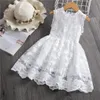 Summer Dresses for Girls Lace Tulle Ball Design Baby Girl Dress Party Dress For 3-8 Years Infant Dresses for toddler girl Q0716