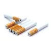 Tuyaux de tabac à fumer aux herbes en métal en forme de cigarette en aluminium de 55 mm à 78 mm de long