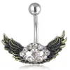 D0736 Wing Belly Navel Stud Mix Colors