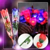 Flores decorativas grinaldas simulação buquês luminosos conduzidos de pano vermelho rosas dia dos namorados casamento especial romântico presente falso