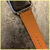 Luxury designer leather Watchband for Apple Watch 6 5 4 SE Band Sport Leather Bracelet 40mm 42mm 38mm Strap For iwatch Series 3 2 1 21110403