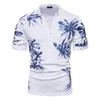 AIOPESON Hawaii Style T-shirt da uomo 100% cotone manica centrale T-shirt da uomo di qualità estiva casual stampato Tee Shirt uomo 210716