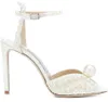 Elegante bruids trouwjurk schoenen sacora dame sandalen parels lederen luxe merken chunky hakken enkelband vrouwen lopen met doos, EU35-43