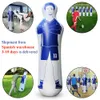 160cm Vuxen uppblåsbara fotbollsträning Målhållare Tumbler Air Soccer Train Dummy Tool PVC väggfotboll