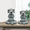 Tuindecoratie Mediteren Hond Standbeeld Hars Zen Dier Yoga Pose Beeldje Voor Buiten Gazon Decor Bloembedden Sprookjestuinen An7148229