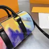 Bolsas de grife mais recentes Tie Dye Nano Pillow Bag Feminina Masculina Luxos Travel Handle Handbag 2021 Europa e América Popular Bolsa M80953 XS