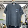 Washed Fashion Mens Summer T Nice Shirt Brand T-shirt Men Women Vintage Heavy Fabric Tee Slightly Loose Tops Multicolor