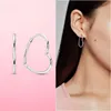 Hoop Earrings & Huggie Silver Color Happy Daisy White Red Flower Diy Honeycomb Crystal Earring For Women Fashion Jewelry Gift