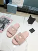 Ladies woolen Sheepskin Winter slipper fur one piece lamb wool warm and comfortable Fashion black white pink wear resistant rubber flat slippers 35-40 With box