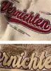 Vintage Punk Style Streetwear Chic V-neck Letter Embroidery Sweatshirt Women Baseball Oversized Harajuku lambswool coats ins 211206