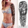 Large Temporary Sexy Tattoos Women Thigh Leg And Sleeve Pattern Waterproof Tatoo Dark Cool Sticker Body Art