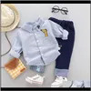 Zestawy Ubrania Dziecko Kids Maternity Drop Dostawa 2021 Spring Born Shirt Garnitury na 1 rok Baby Boy Urodziny Ubrania Dziecko Kurtka Złącza 1sta 3ly