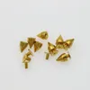 9.5mm saaie zilveren metalen bullet stud klinknagels 100 sets / partij lederen ambachtelijke accessoires metalen sieraden L270