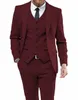 Designer Mens Suits 3 Pieces Suits Grey White Lapel Fit Casual Formal Business Groomsmen Tuxedos för Wedding Blazer+Pants+Vest