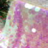 18MM couleur grande écaille de poisson tissu sirène jupe tissu à sequins tissu de dentelle tissu de mariage tissu de vêtements illuminant en gros 210702