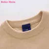 Kids Sweater For Boy 2021 Autumn Striped Toddler Boy Clothes Long Sleeve Cotton Knitted Baby Pullover Children Clothing Boys Y1010