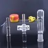 Mini collecteur de verre prtotable Kit tuyaux avec 14mm 18mm pointe de titane pointe de quartz clou plate-forme d'huile concentré Dab paille verre Bong avec sac ego