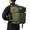 QTQY 50L العسكرية تكتيكية حقيبة الظهر حقيبة الصيد Molle Backpack Gym for Men EDC في الهواء الطلق المشي لمسافات طويلة على ظهر زجاجة Holdercx9218617