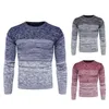 メンズセーター2022コットンプローオーバーOネックセーターファッションソリッドカラー高品質の冬のスリムメンネイビーニットウェア
