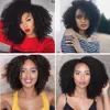 Brezilya Afro Kinky Kıvırcık İnsan Saç İşlenmemiş Bakire Afro Kinky Kıvırcık 3 Bundles 9a Malezya Perulu Bakire İnsan Saçları Dokuma 5383813