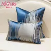 Avigers luxe jaune bleu vert noir bleu marine blanc mélodie housse de coussin moderne minimaliste maison décorative taie d'oreiller 210401