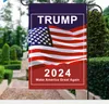 50PCS Trump 2024 Garden Flag MAGA KAG Republican USA Flags Anti Biden Never President Donald Funny Campaign Banner SN2323