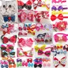 50 sztuk/partia odzież dla psów Pet puppy kot śliczne muszki krawaty Bowknot produkty do pielęgnacji psów mieszany styl LY02