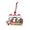 Kerstversiering decor houten familie kinderen xmas hanger tafel decoratie zegen ornamenten