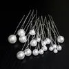 Headpieces 18 st European Wedding Pearl Hair Pins Brudtillbehör för brud brudtärna kvinnor tjejer