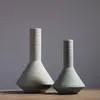 Minimalist Style Ceramic Vase With Hand Brushed Surface Scandinavian Flower Arrangement Decorative Crafts For Home Living Room