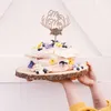 20 шт. Полая буква любовь только что замужем MRMRS торт топпер невеста и жениха деревянные свадебный торт топпер для свадебных принадлежностей