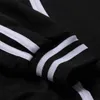 Erkek Ceket Siyah Rahat Ceket Beyzbol Bombacı Ceket Streetwear Ince İlkbahar Sonbahar Run Hareketi Ceketler Erkekler 210818