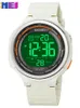 Skmei Brand Watch Mens Sport Zegarki Liczył 5bar Wodoodporny Wodoodporny Zegarek Zegarek Zegarek Męski LED Light Digit Reloj Hombre G1022